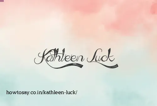 Kathleen Luck