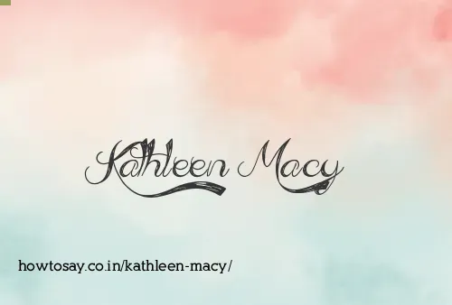 Kathleen Macy