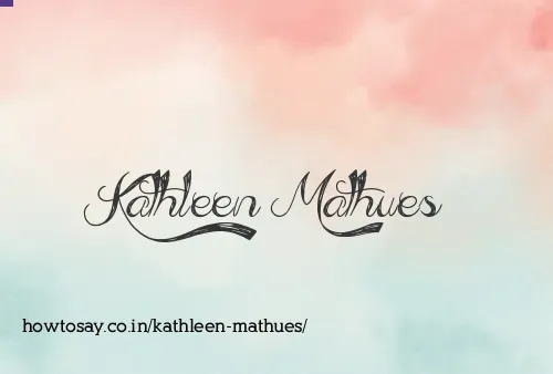 Kathleen Mathues