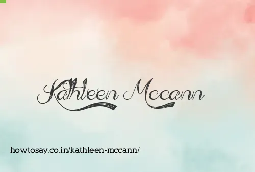 Kathleen Mccann