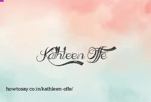 Kathleen Offe
