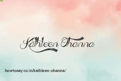 Kathleen Ohanna