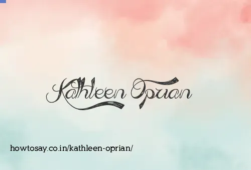Kathleen Oprian