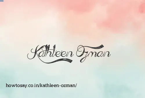 Kathleen Ozman