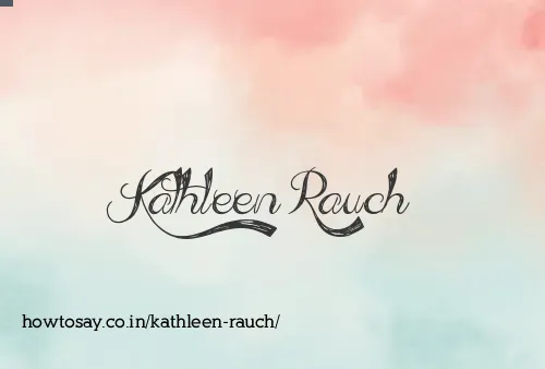 Kathleen Rauch
