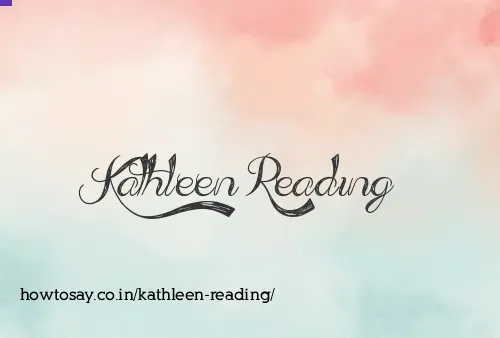 Kathleen Reading