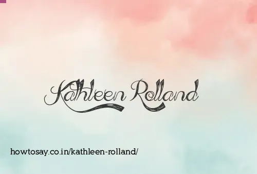 Kathleen Rolland