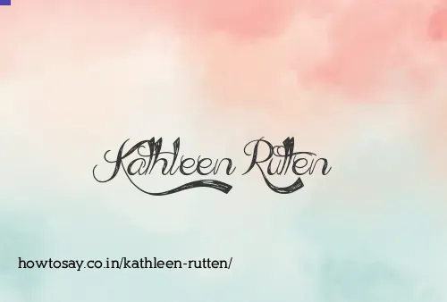 Kathleen Rutten