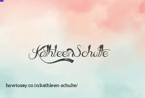 Kathleen Schulte