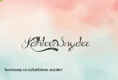 Kathleen Snyder