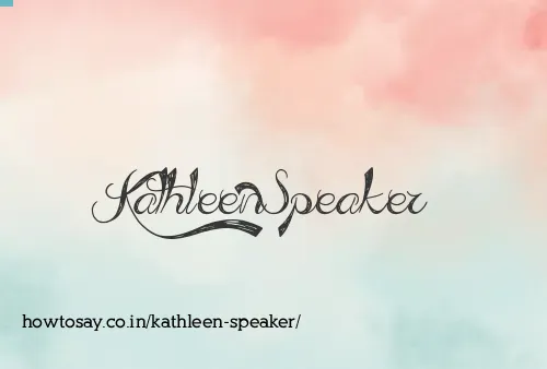 Kathleen Speaker