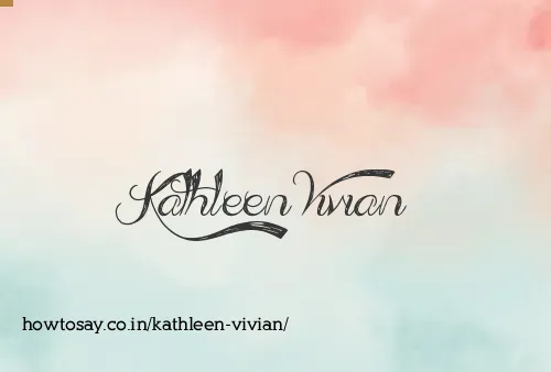 Kathleen Vivian