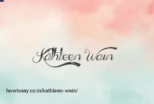 Kathleen Wain