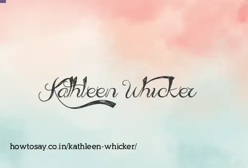 Kathleen Whicker