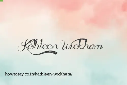 Kathleen Wickham