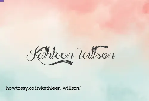 Kathleen Willson
