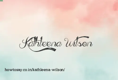 Kathleena Wilson