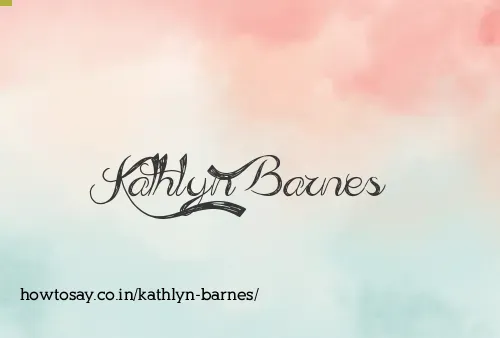 Kathlyn Barnes