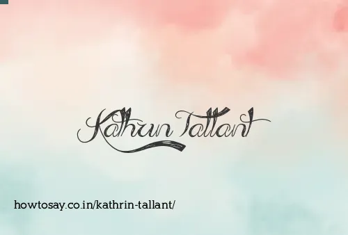 Kathrin Tallant
