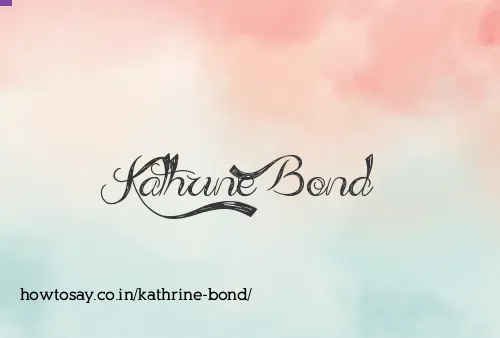 Kathrine Bond