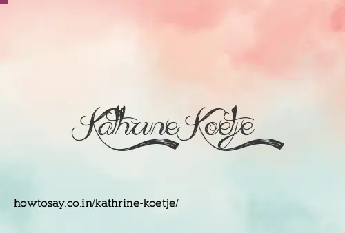 Kathrine Koetje