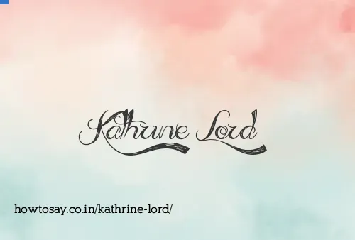 Kathrine Lord