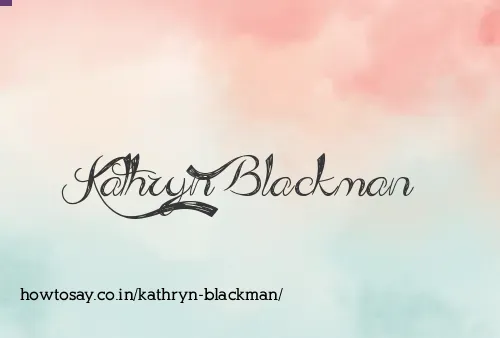 Kathryn Blackman