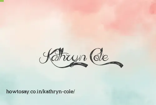 Kathryn Cole