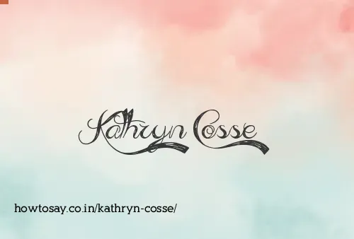 Kathryn Cosse