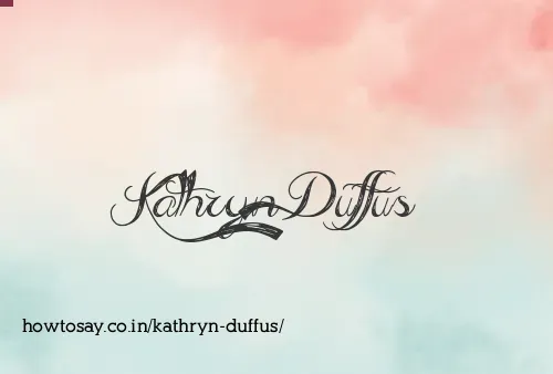 Kathryn Duffus