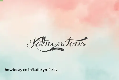 Kathryn Faris