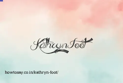 Kathryn Foot