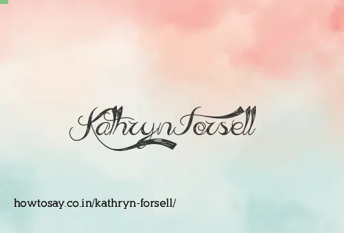 Kathryn Forsell