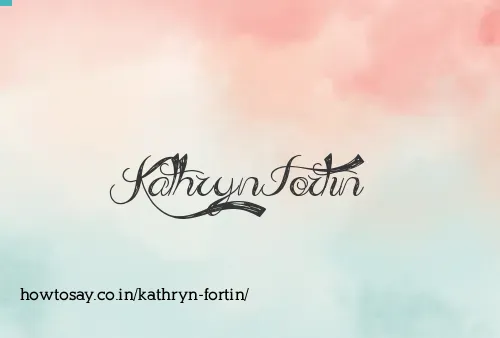 Kathryn Fortin