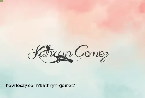 Kathryn Gomez