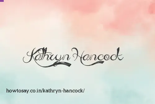 Kathryn Hancock