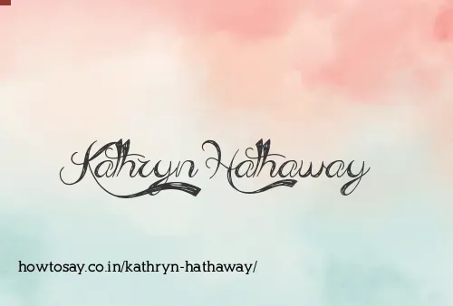 Kathryn Hathaway