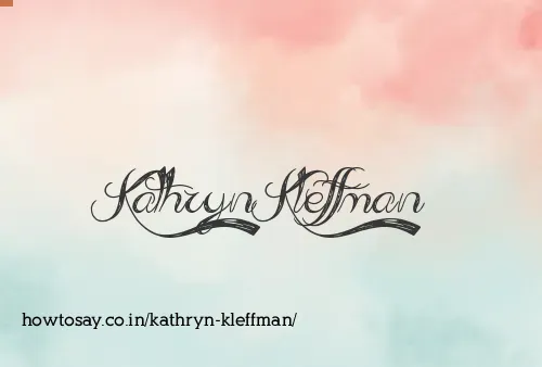 Kathryn Kleffman