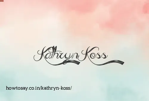 Kathryn Koss