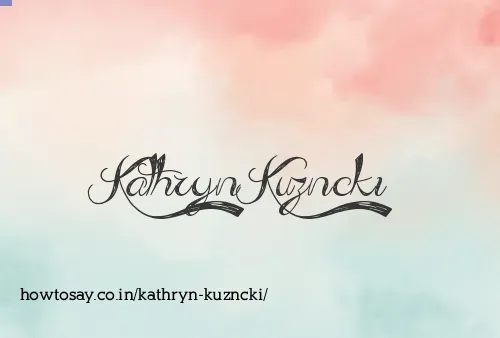 Kathryn Kuzncki