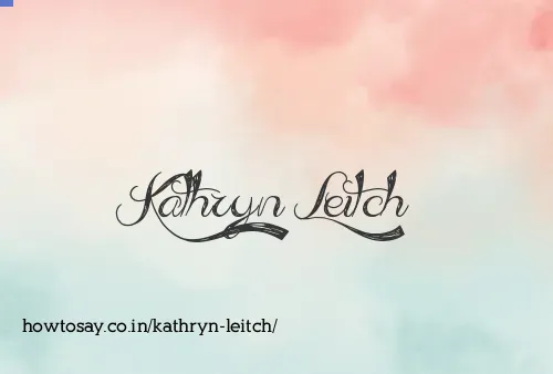 Kathryn Leitch