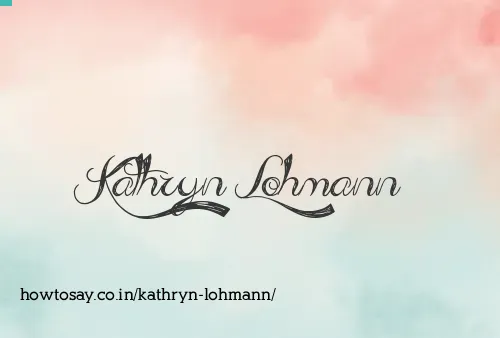 Kathryn Lohmann