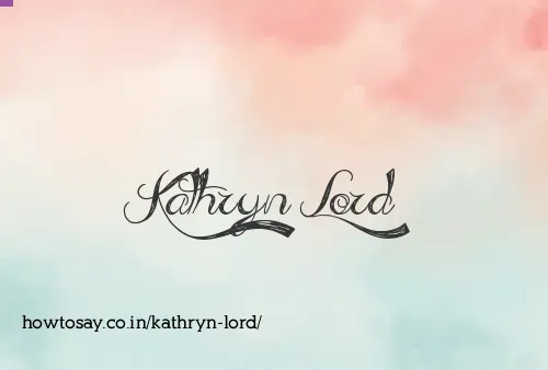 Kathryn Lord