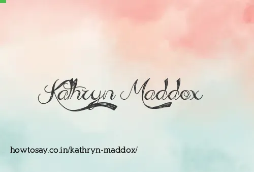 Kathryn Maddox