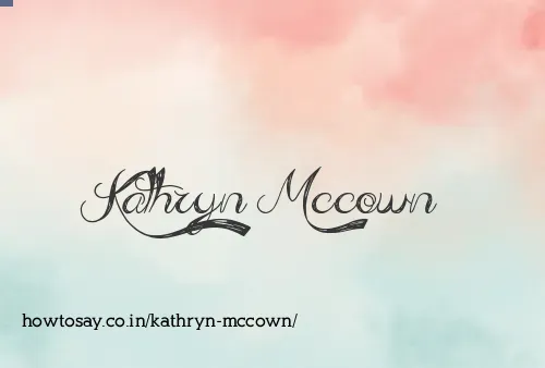 Kathryn Mccown