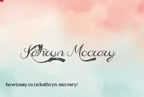 Kathryn Mccrary