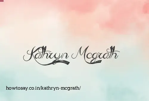 Kathryn Mcgrath