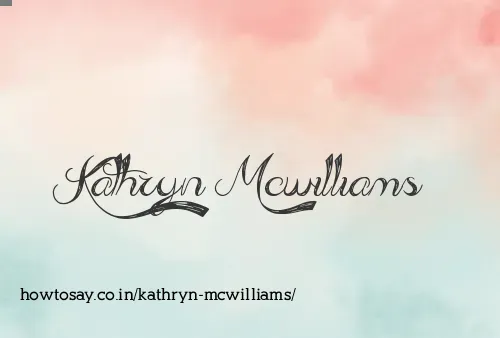Kathryn Mcwilliams