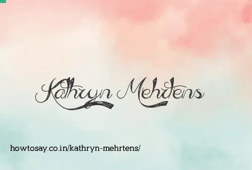 Kathryn Mehrtens