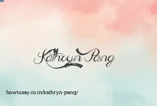 Kathryn Pang